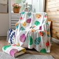 thumbnail image 4 of huguu 2 Pack Easter Throw Blanket Colorful Eggs Flannel Blanket Comfy Happy Easter Soft Cozy Lightweight Blanket for Sofa Couch Bed, 50 x 60 Inch, 4 of 6