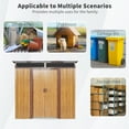 thumbnail image 6 of Alvantor 6 x 5 Ft Outdoor Storage Shed Metal Garden Shed with Sliding Doors and Transparent plate for Backyard, Garden Coffee, 6 of 7