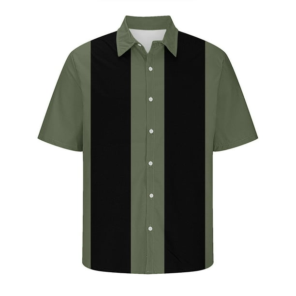Camisa Hawaiana para Hombres Imprimir Manga Corta Divertida Tropical Casual Camisa de Playa, Botón Hawaiano para Hombres