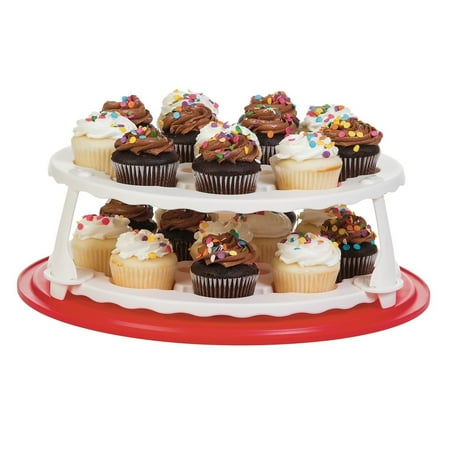 Prepworks by Progressive Collapsible Cupcake and Cake Carrier - Red