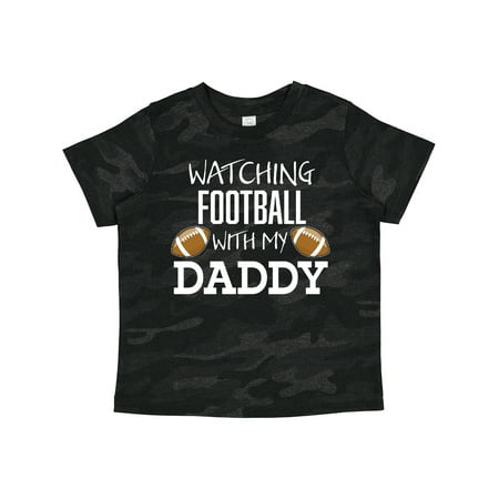 

Inktastic Watching Football with My Daddy Gift Toddler Boy or Toddler Girl T-Shirt