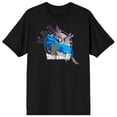 thumbnail image 4 of Dragon Ball Super Beerus Crew Neck Short Sleeve Men's Black T-shirt-3XL, 4 of 7