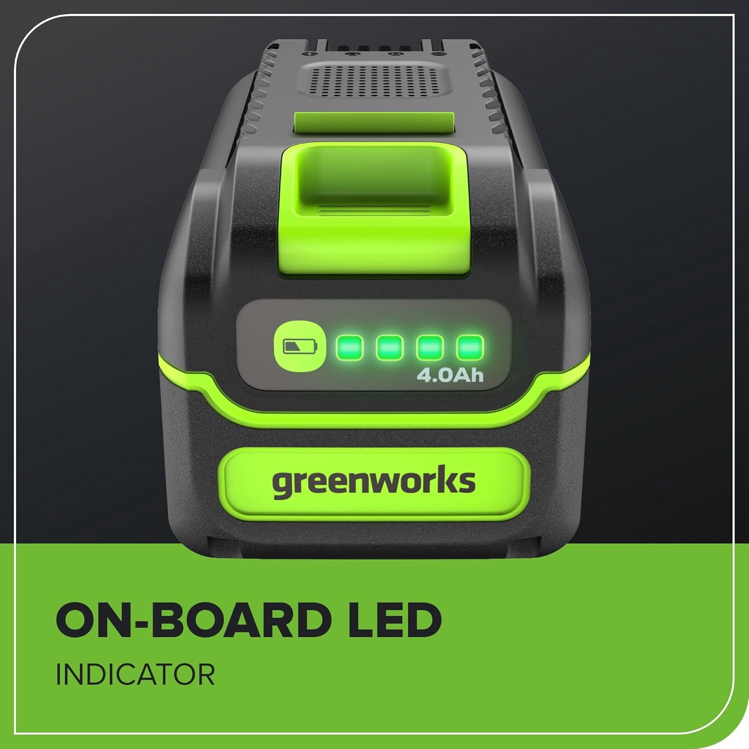 Greenworks 40V 4.0Ah Lithium-Ion High-Power Battery(Genuine Battery / 75+ Compatible Tools)