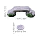 thumbnail image 3 of 1 Juego de puente en miniatura, puente Artificial, ornamento, bonsái, pecera, jardín, decoración de piedra escalonada, 3 of 4