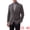 Gray, variant on Men's Faux Suede Notched Lapel Single Breasted Blazer Jacket XL Gray