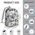 thumbnail image 5 of Sunflower Floral Print Backpack for School College and Work, Large Capacity Bookbag with Laptop Compartment, Durable Everyday Backpack for Commuting and Travel, Flowers Design Unisex Gift, 5 of 5