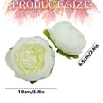 thumbnail image 3 of White Rose Flowers Artificial for Decoration,4in Blue Silk Flower Heads,2 Pcs Rose Flowers, Silk Rose Heads Bulk,Satin Rose Heads No Stem for DIY Flower Well,Crafts Bouquest, 3 of 9