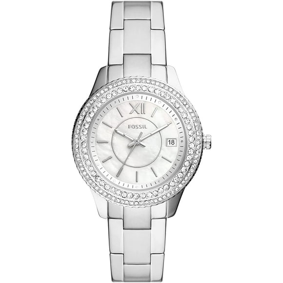 Fossil Montre à Quartz pour Femmes avec Bracelet en Acier Inoxydable, Argent, Modèle 18: ES5130