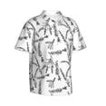thumbnail image 2 of Balery Lavender Flowers Print Men's Hawaiian Shirts Short Sleeve Beach Shirt Relaxed Fit Vacation Button Down Shirts-Medium, 2 of 9