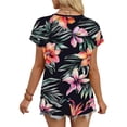thumbnail image 6 of Vmvidoty Women's Summer Tops Casual Notched Neck Short Sleeve Shirts Lightweight Blouses Black XL, 6 of 6