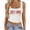 White, variant on Women's Western Graphic Crop Tank Top Country Concert Sleeveless Casual Summer Ribbed Knit Top for Music Fans