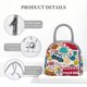thumbnail image 4 of Balery London Symbols Bolsa de Almuerzo para Mujeres, Caja de Almuerzo, Bolsa de Almuerzo Pequeña Impermeable, Tote de Almuerzo Reutilizable con Gran Capacidad, 4 of 6
