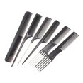 thumbnail image 6 of Techtongda Pro Salon Hair Set Profession Hairdressing Plastic Barbers Brush Combs Set Black 10 pcs, 6 of 14