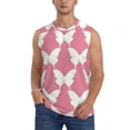 thumbnail image 2 of Lsque Butterfly 2 Print Men's Cotton Blend Sleeveless Muscle Shirts (S-3XL)- Moisture Wicking, Odor Protection, UPF 30+,Large, 2 of 8