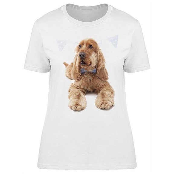 A Spaniel Dog On The Floor T-Shirt Women -Image by Shutterstock, Female Small