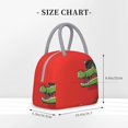 thumbnail image 2 of Fotbe Cool Crocodile With Sunglasses Bolsa de Almuerzo con Estampado, Lonchera Aislada, Contenedor de Comida Reutilizable Tipo Cooler a Prueba de Fugas, 2 of 6