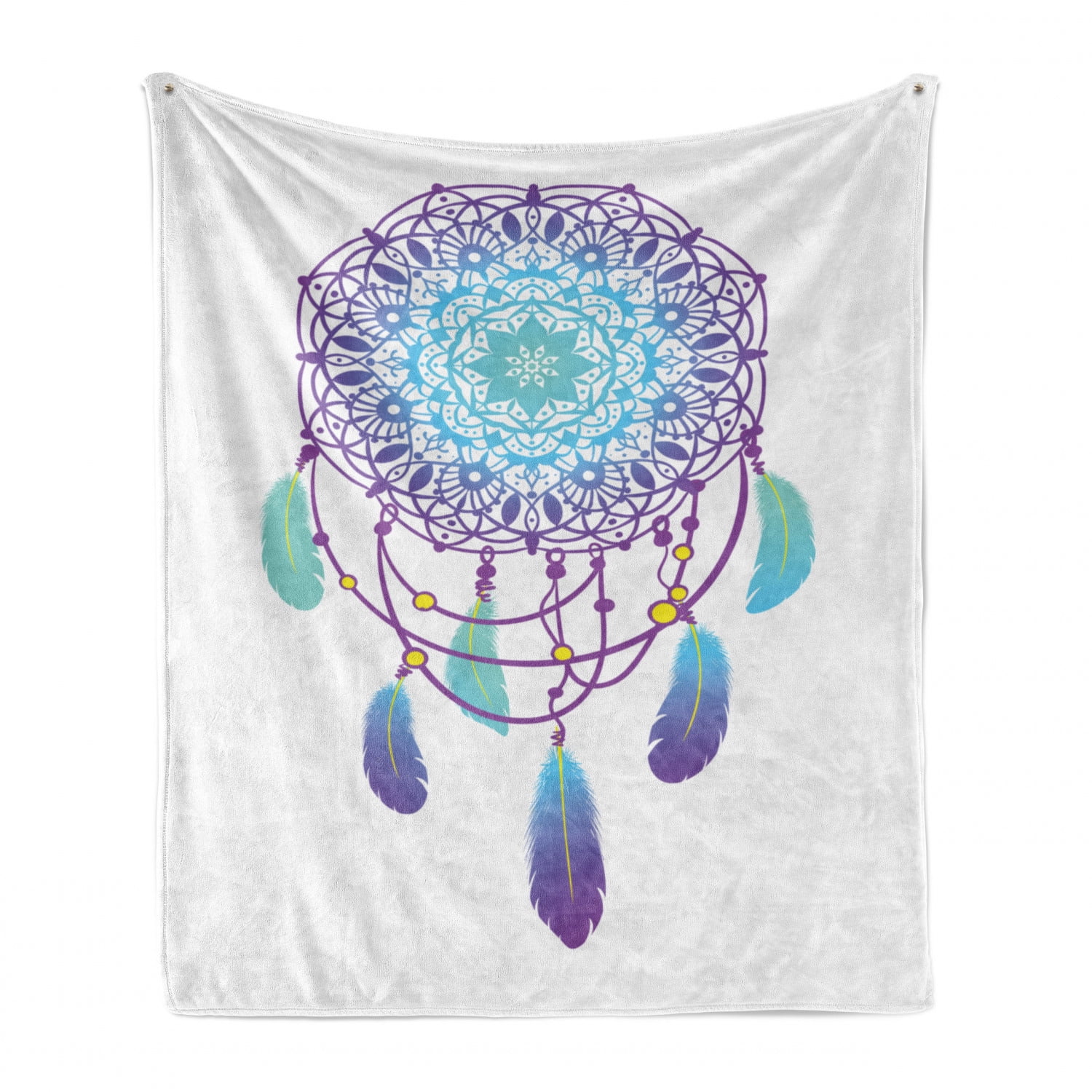 Fleece Blanket Moon Mandala Dreamcatcher Feathers Stars and Roses Plush Blanket for Home Bedroom Living Rooms 50x60 Fleece Blanket Moon Mandala Dreamcatcher Feathers Stars and Roses Plush Blanket for Home Bedroom Living Rooms 50x60