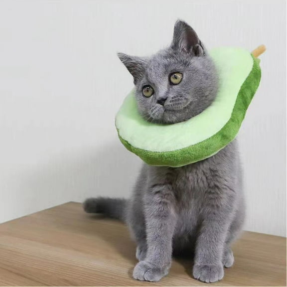 LULULION 1Pcs Protective Collar for Cats Cloth Green Scratch Pet Collar for Injury Prevention