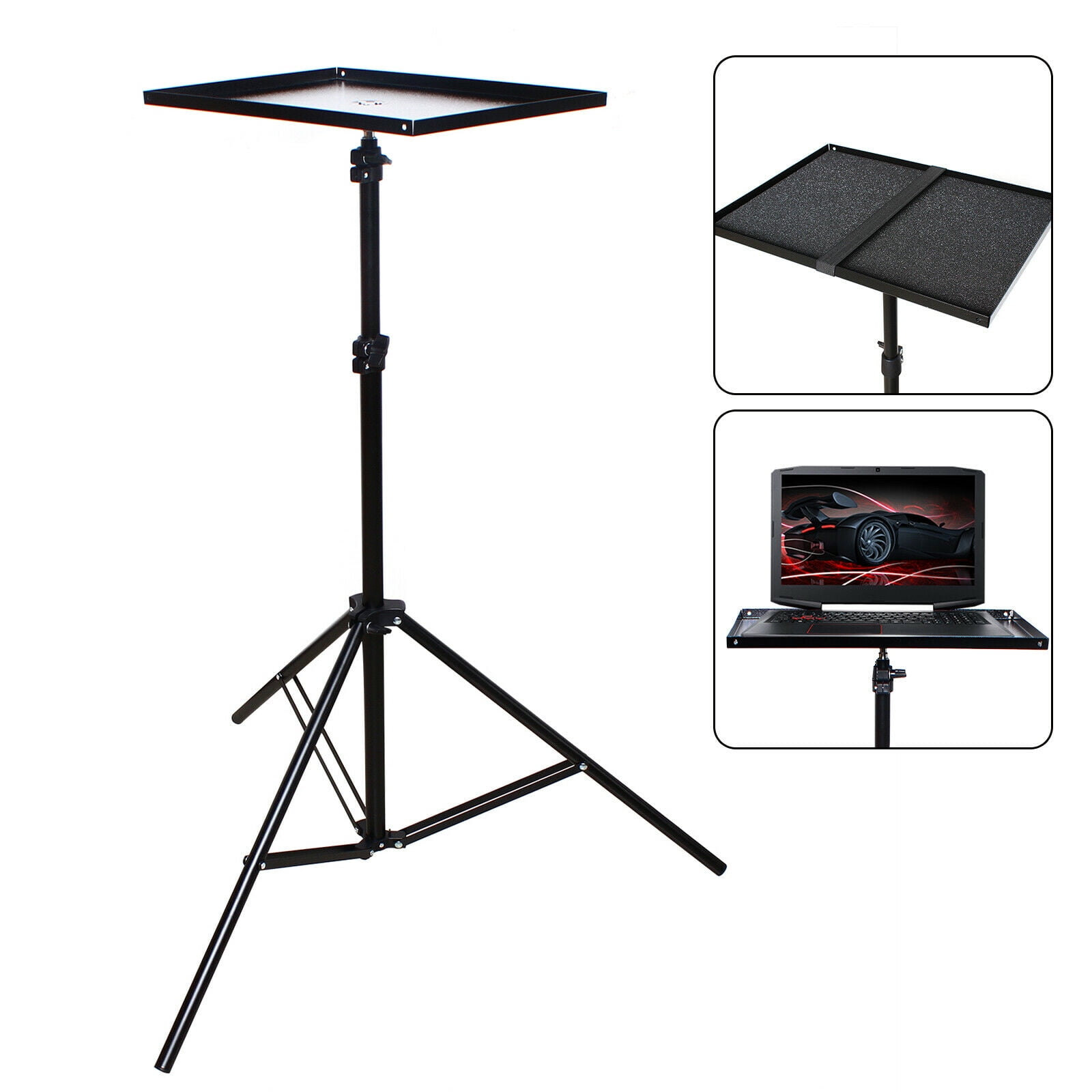 Projector Stand Multifunctional Projector Stand Laptop Stand Floor Stand Adjustable Height 27" to 74" Notebook DJ Equipment Holder