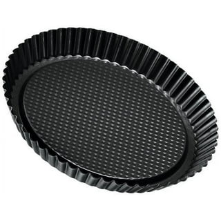 SONGLAM 10-Pack Disposable Round Cake Baking Pans - Aluminum Bundt Cake Pans  - 10 Inch Foil Fluted Tube Pans 