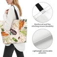 thumbnail image 4 of Bingfone Canvas Tote Bag For Women With Inner Pocket Aesthetic Cute Shopping Tote Bags Reusable Grocery Bags-Cute Vegetables, 4 of 9