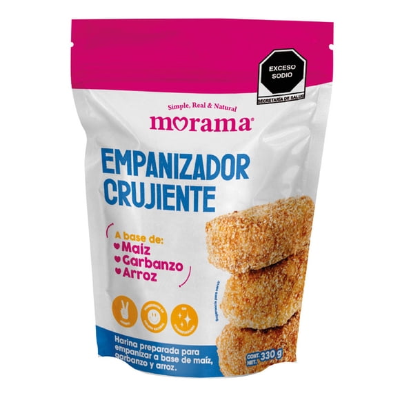 Empanizador crujiente Morama maíz, garbanzo y arroz 330 g