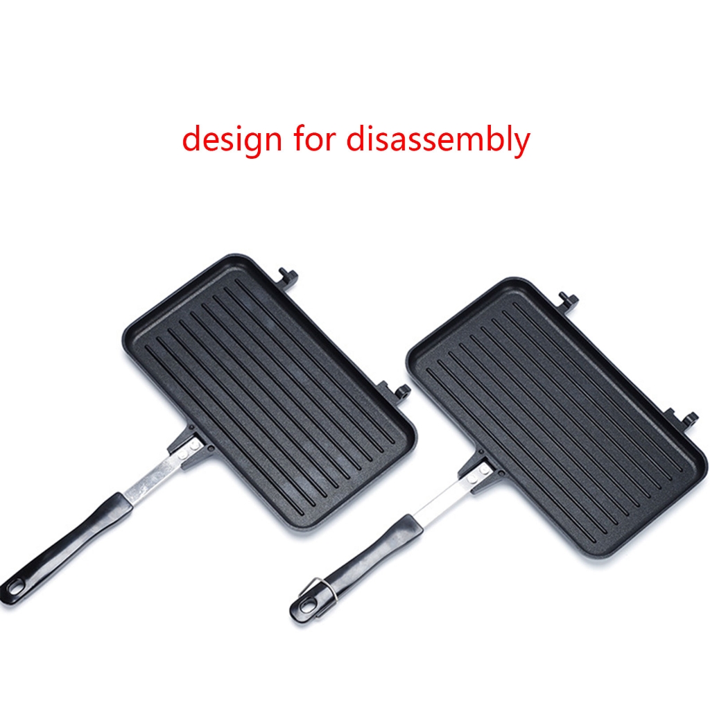 JZROCKER Nonstick Double Side Breakfast Waffle Muffin Maker Bread Toast Maker Bake Pan