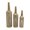 Gold Tall Slim Floor Diamond Round S/3 30, 25, 21"H, variant on DecMode 30, 25, 21"H Tall Slim Floor Gold Metal Vase with Open Frame Design, Set of 3