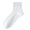 thumbnail image 2 of Men's Ultra Thin Breathable Mesh Ankle Socks, Summer Crew Socks,Non-Slip Moisture Wicking for Business & Casual Wear,White, 2 of 5