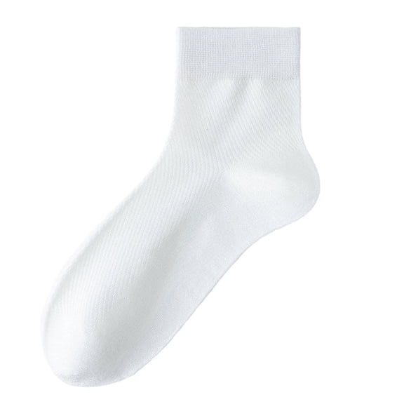 Men's Breathable Mesh Mid-Calf Socks Light Weight Flat Seam Socks Casual Sock for Summer, Sports