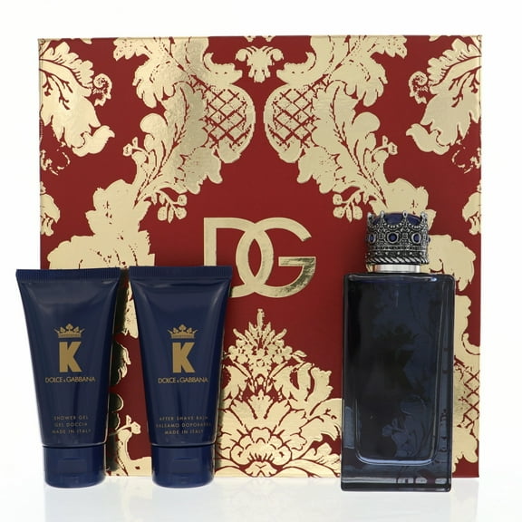 {New Item} Dolce & Gabbana K Eau de Parfum Set / D&G K EDP Gift Set (3.3 oz / 100 ml Eau de Parfum Spray 1.6 oz / 50 ml Shower Gel 1.6 oz / 50 ml After Shave Balm