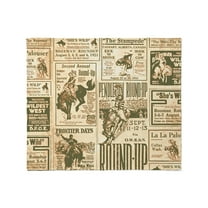 CafePress - Vintage Rodeo Round Up Throw Blanket - Soft Fleece Throw Blanket, 50"x60" for All Ages