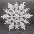 thumbnail image 2 of Large Snowflakes Set Of 5 White Glittered Snowflakes 12" Christmas Decorative Hanging Orn, 2 of 3