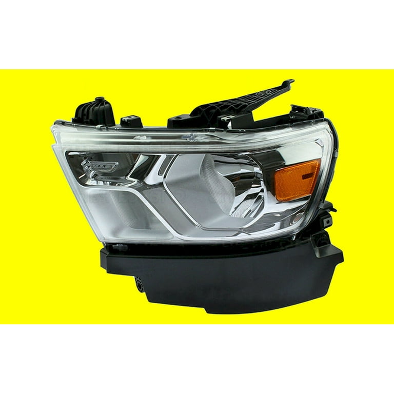 OE Compatible/Replacement Head Lamp Left Side Halogen With Chrome 