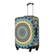 thumbnail image 2 of Balery Round Mandala1 Luggage Cover Protector, Scratch And Dirt Resistant, Fits 18-32 Inch Luggage - X-Large, 2 of 9