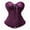 yue866-Dark Purple, variant on KHONTS Corset Tops for Women Bustier Shapewear Waist Push up Bodysuit Yellow XS