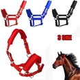 thumbnail image 4 of Cabestro de caballo acolchado de forro polar y esponja azul Talla L, 4 of 4