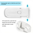 thumbnail image 5 of Child Proof Refrigerator Lock Easy Disable Tool-Free Installation Keep Kids Pets Safe Freezer Door Lock Sealing Strip for Refrigerators Cabinets-White, 5 of 8