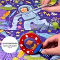 thumbnail image 4 of yingyy Kids House Space Exploration Jigsaw Puzzles Children's Cartoon Paper Toy with Magnifying Glass Red, 4 of 6