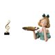 thumbnail image 1 of Figura creativa de resina de una princesa de la música, escultura de arte moderno, adorno de mesa, centro de mesa, llavero, bandeja, elegante almacena, 1 of 8