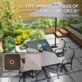 thumbnail image 4 of Base para Sombrilla de Patio Outsunny Cuadrada Resistente Marrón, 4 of 9