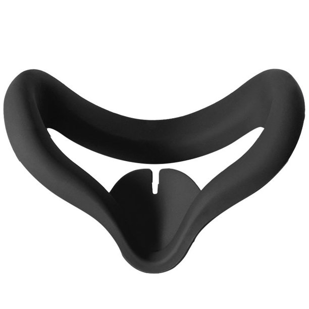 Cubierta de silicona VR Almohadilla para los ojos para Oculus Quest 2 Cubierta del cojín para los ojos A prueba de sudor Almohadilla facial a prueba de luz Lavable para auriculares de realidad virtua TUNC Sencillez