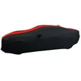 thumbnail image 5 of 2010-2022 Camaro Ultraguard Sport Series Stretch Satin Indoor Car Cover Black with Red Stripes, 5 of 8