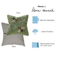 thumbnail image 4 of Liora Manne Frontporch Buzzy Bees Indoor Outdoor Decorative Pillow Green, 4 of 6