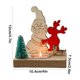 thumbnail image 3 of Puntoco Adornos de candelabros navideños Vela de cena Vela de té Adorno de escritorio Decoración de mesa de comedor Decoración de madera Vela decorativa Vela de Navidad, 3 of 6