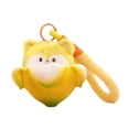 thumbnail image 3 of Llavero de peluche suave de dibujos animados, decoración suave para colgar, accesorios para bolsos Amarillo, 3 of 9