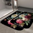 thumbnail image 2 of 1pc Bouquet of Flowers Absorbent Non-Slip Bathroom Thickened Flannel Rug Decor,Soft,Quick Drying,Suitable For Indoor/outdoor Use,Bathrooms,Bedrooms,Kitchens,Terrace,Laundry Rooms,16"x24", 2 of 9