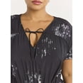 thumbnail image 3 of Scoop Women’s V-Neck Crinkle Midi Dress, Sizes XS-4X, 3 of 4