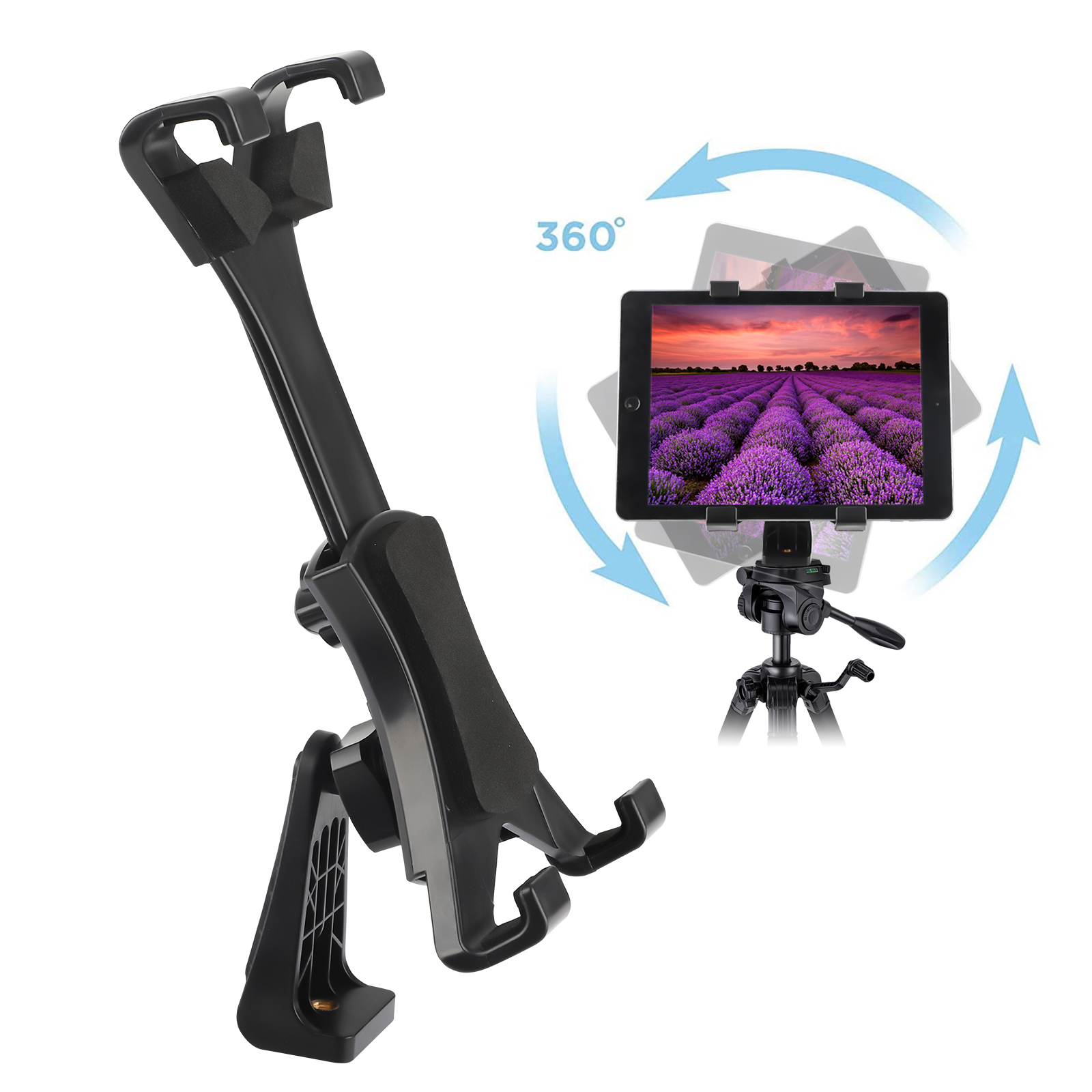 EEEkit Tripod Mount for Tablet, Upgraded Universal Heavy Duty 360