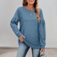 thumbnail image 4 of Sudadera Sudaderas básicas para mujer, estilo informal, cuello redondo, sudaderas lisas, traje de calle Cgtredaw Beige T S para Mujer, 4 of 6